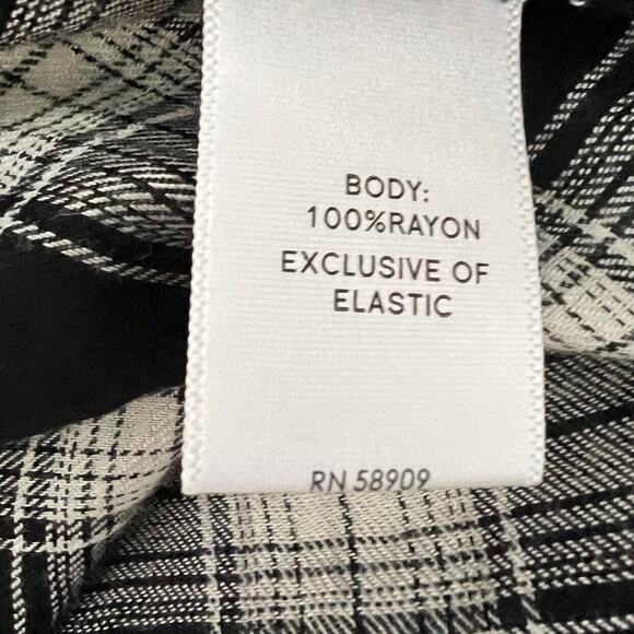 Nurture by Westbound Plus Size Woven Long Sleeve Blouse 2X Button Front Black - Picture 8 of 9